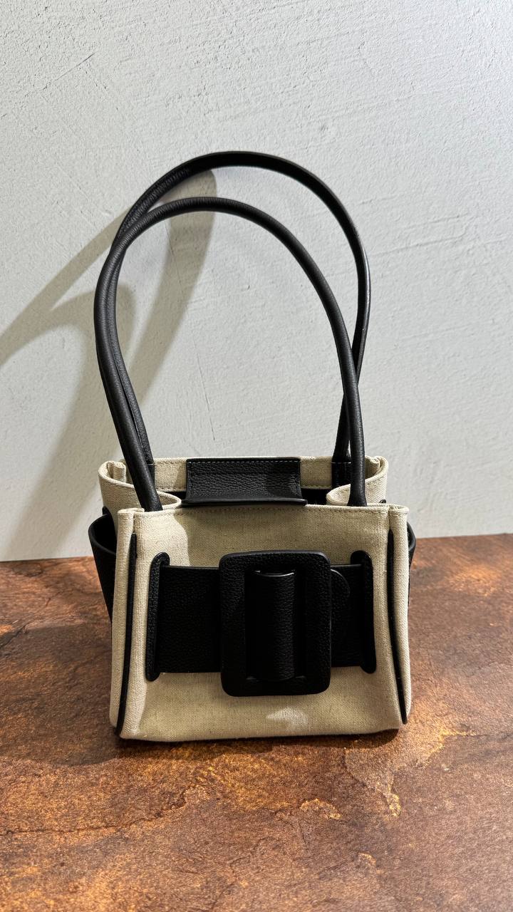 MAISON — Canvas & Leather Icon Handbag