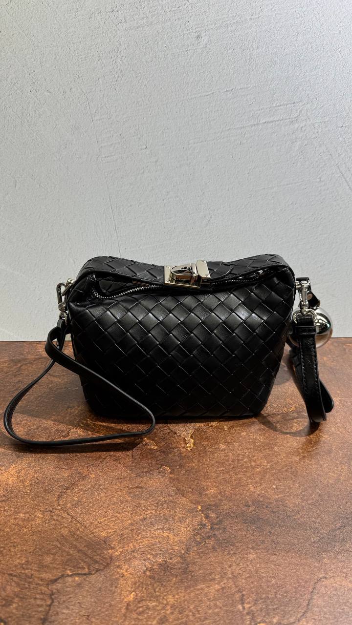 Iconic Texture | Genuine Leather Bag with Signature Weave