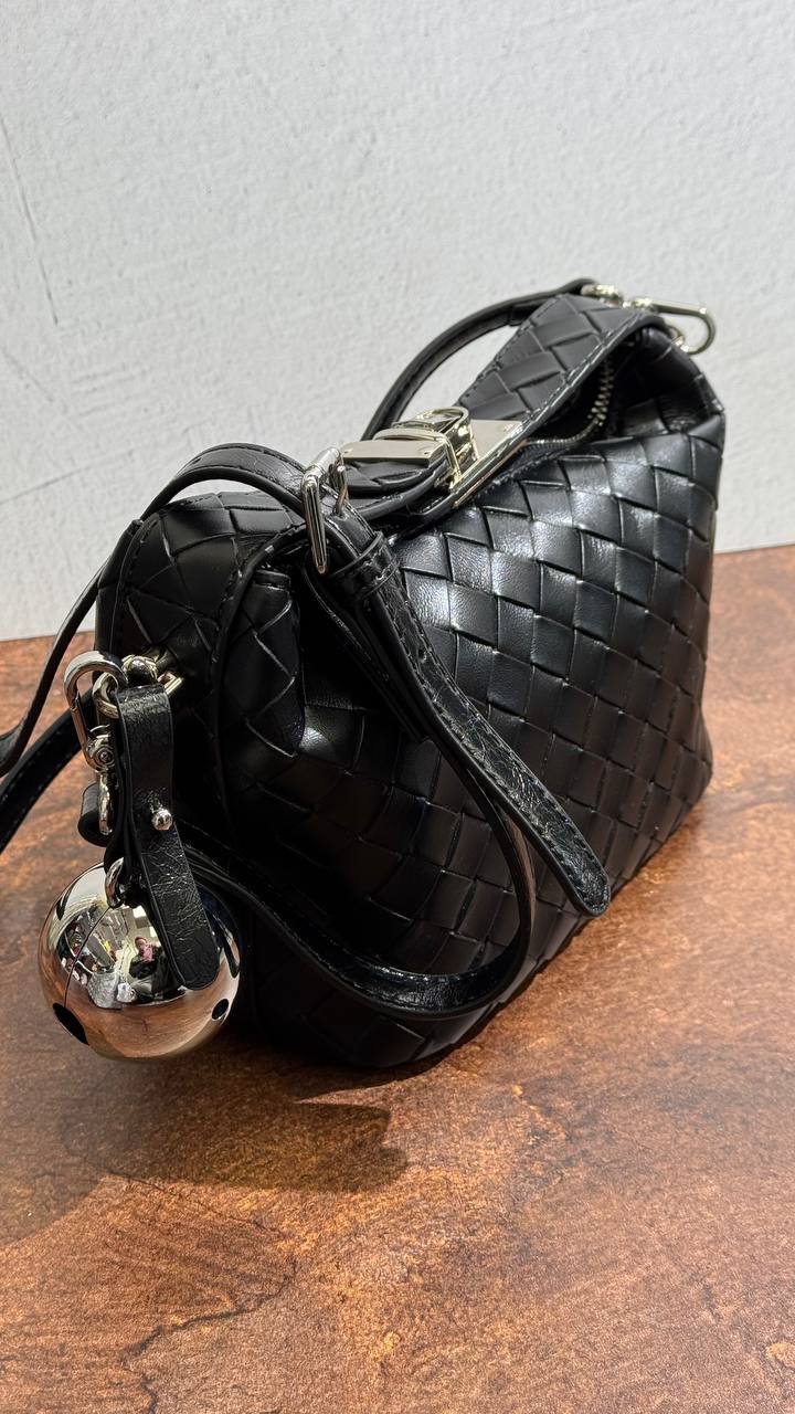 Iconic Texture | Genuine Leather Bag with Signature Weave