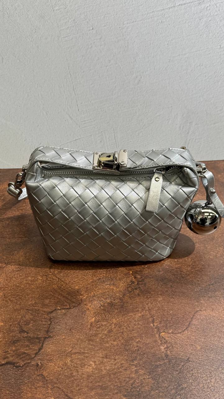 Iconic Texture | Genuine Leather Bag with Signature Weave