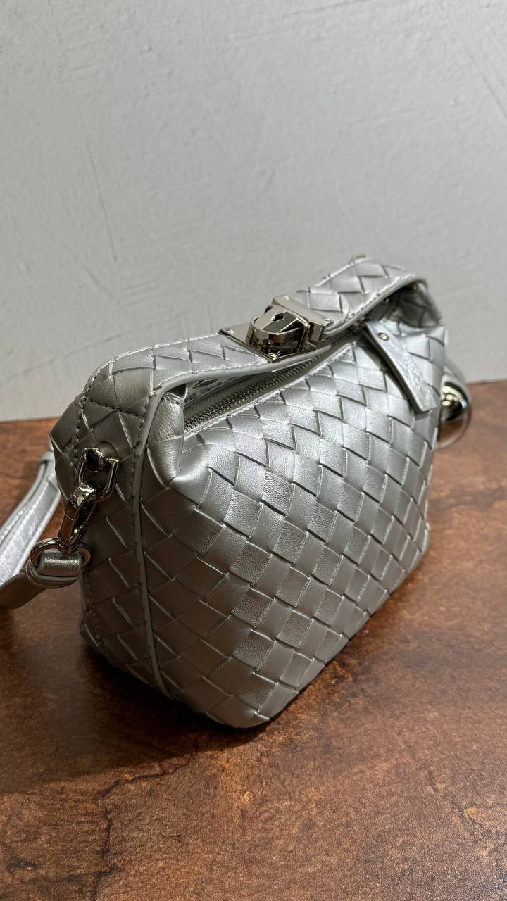 Iconic Texture | Genuine Leather Bag with Signature Weave
