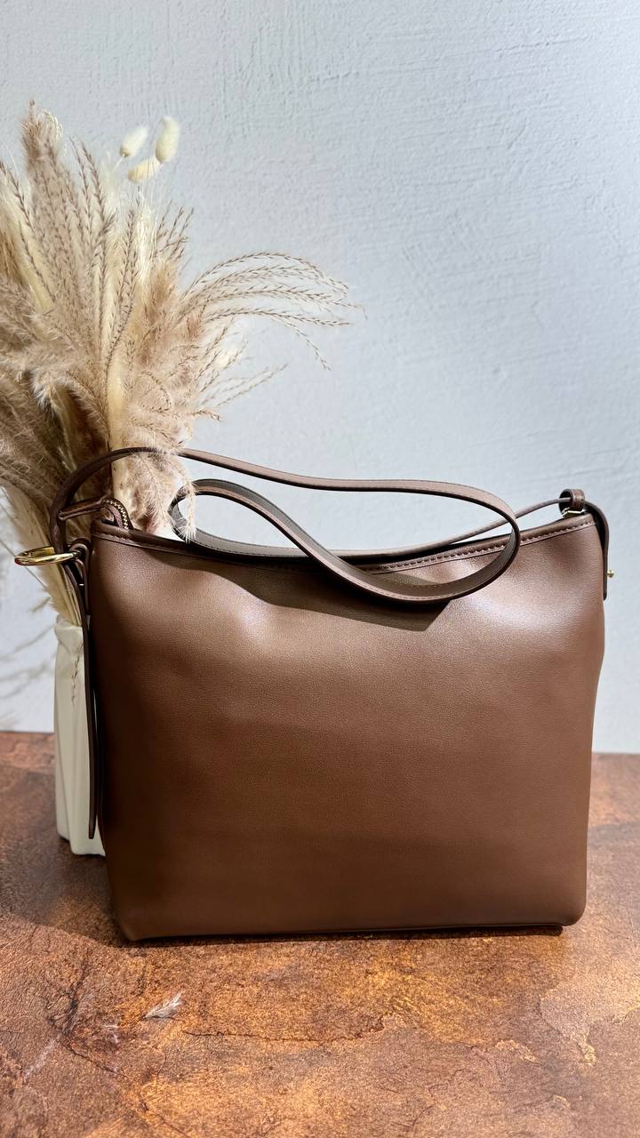 Genuine Leather and Suede Bag — Perfection of Style and Elegance