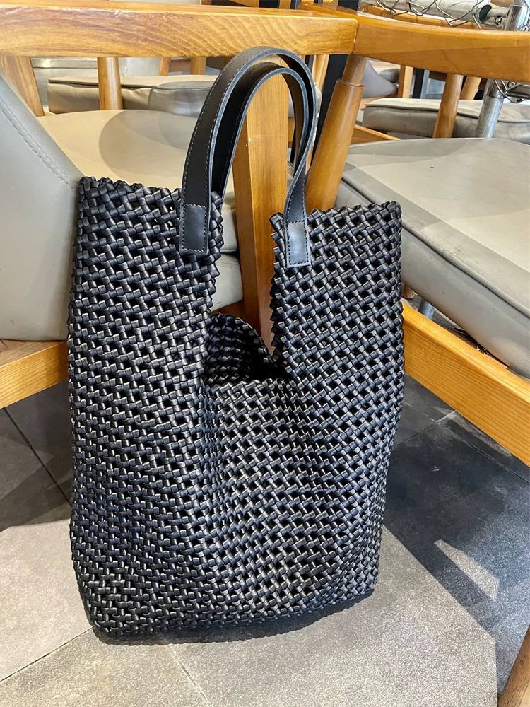 WovenGrace Shopper | Handwoven Tote by Bogdana Fashionbags