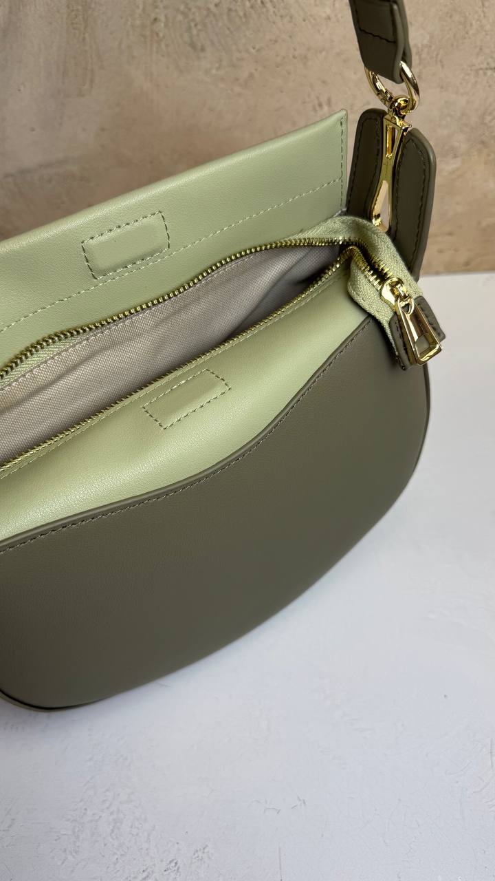 Luna – Crescent Shoulder Bag Made of Genuine Leather | Elegant Minimalist Handbag