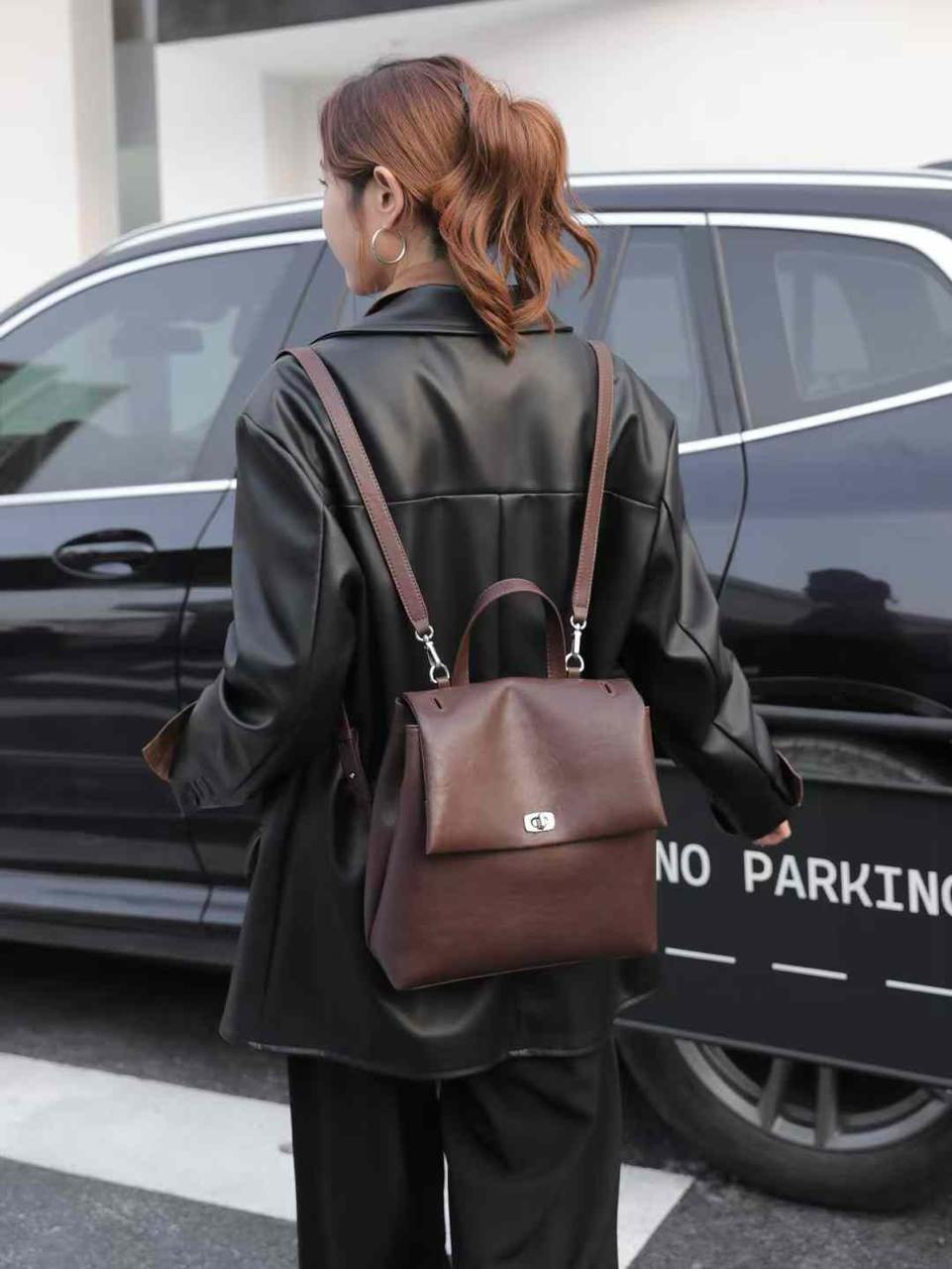 Timeless Leather Backpack Urban Elegance