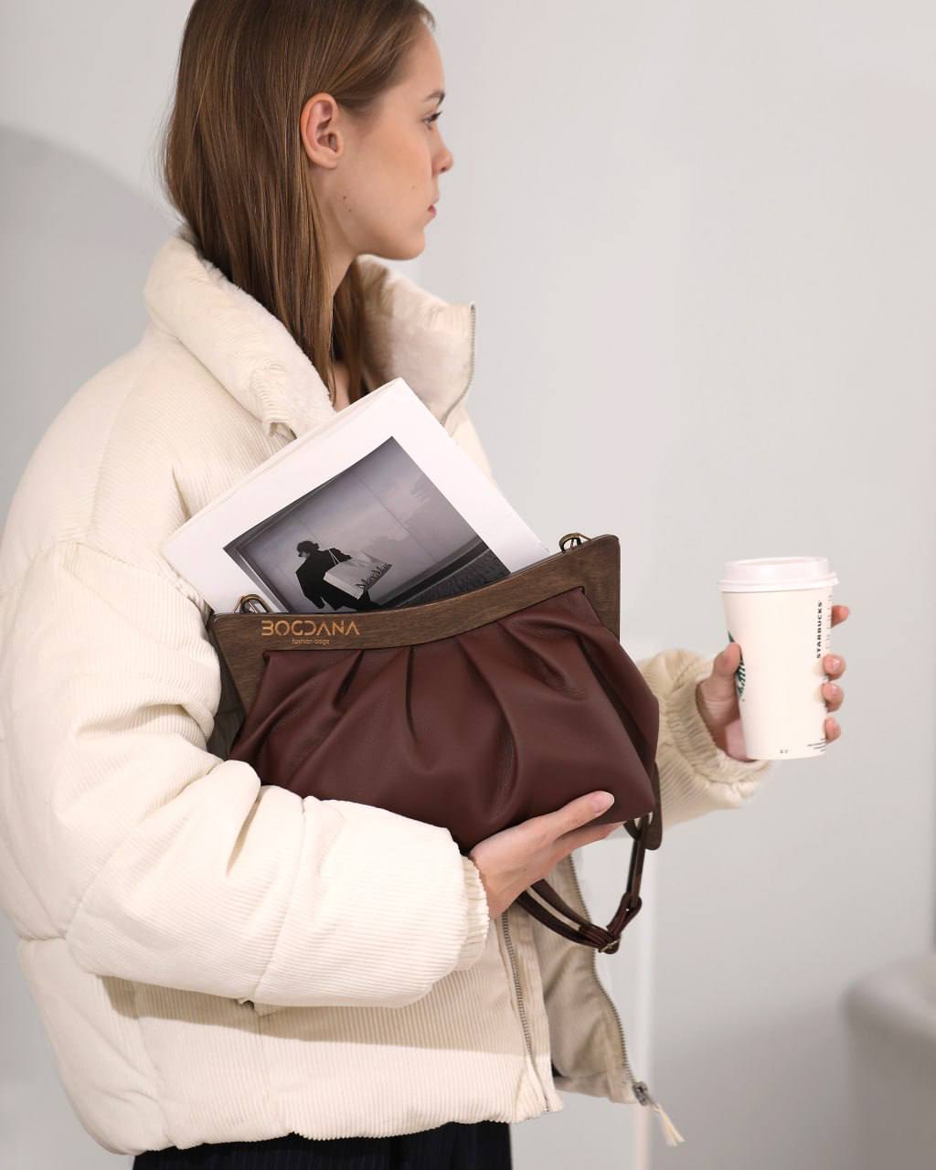 Bogdana Fashion Bags – Wooden Handle Elegance
