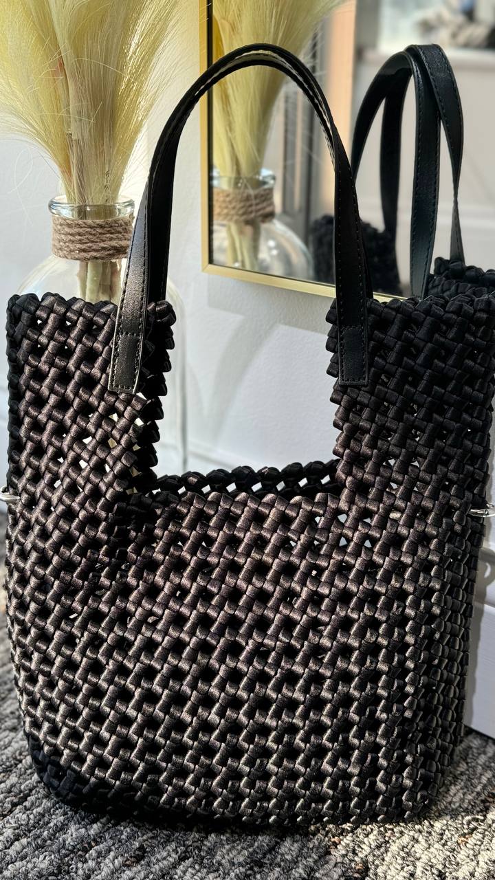 Braided Elegance Mini-Shopper