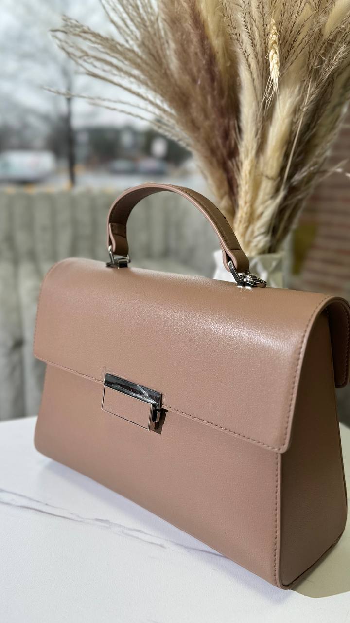 Luxury Leather Bag “Imperial” with a Long Strap