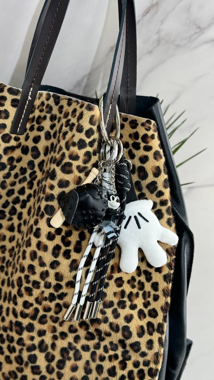 Stylish “Cute Baseball” bag charm