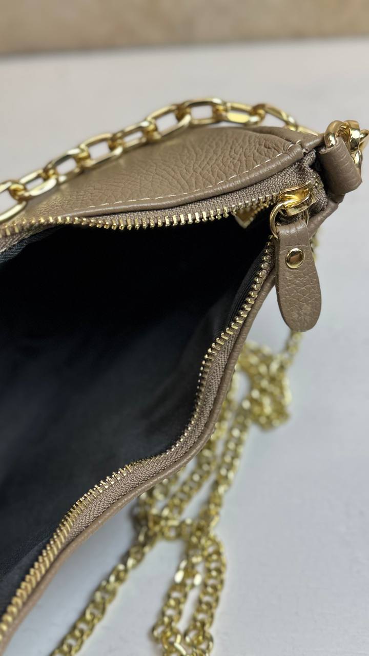 “Graceful Chain” - Genuine Leather Bag