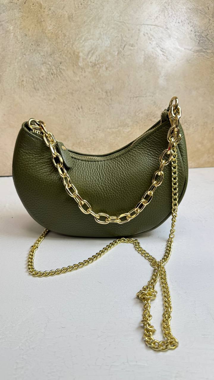 “Graceful Chain” - Genuine Leather Bag