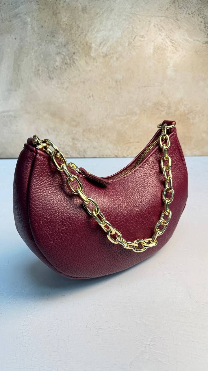 “Graceful Chain” - Genuine Leather Bag