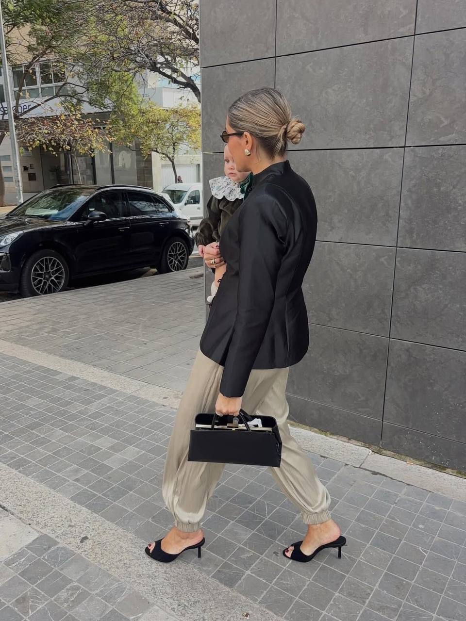 Milano Frame — Genuine Leather Structured Handbag