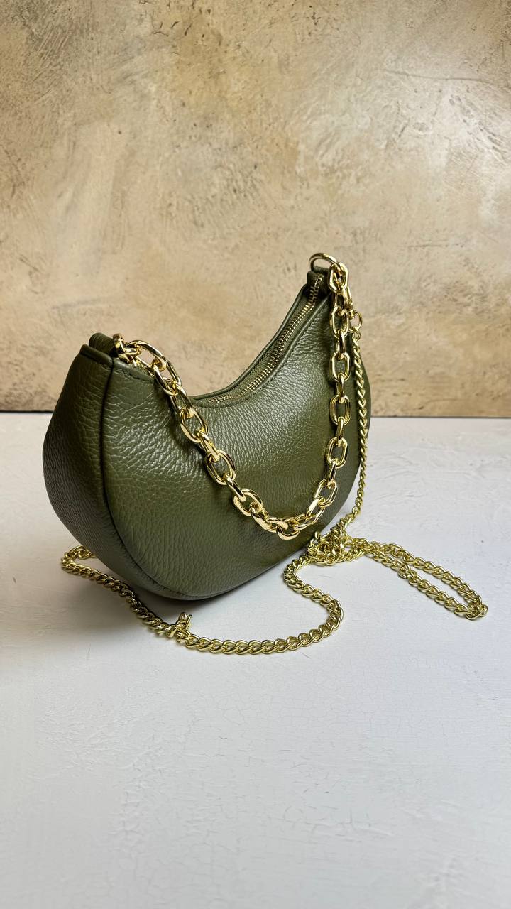 “Graceful Chain” - Genuine Leather Bag