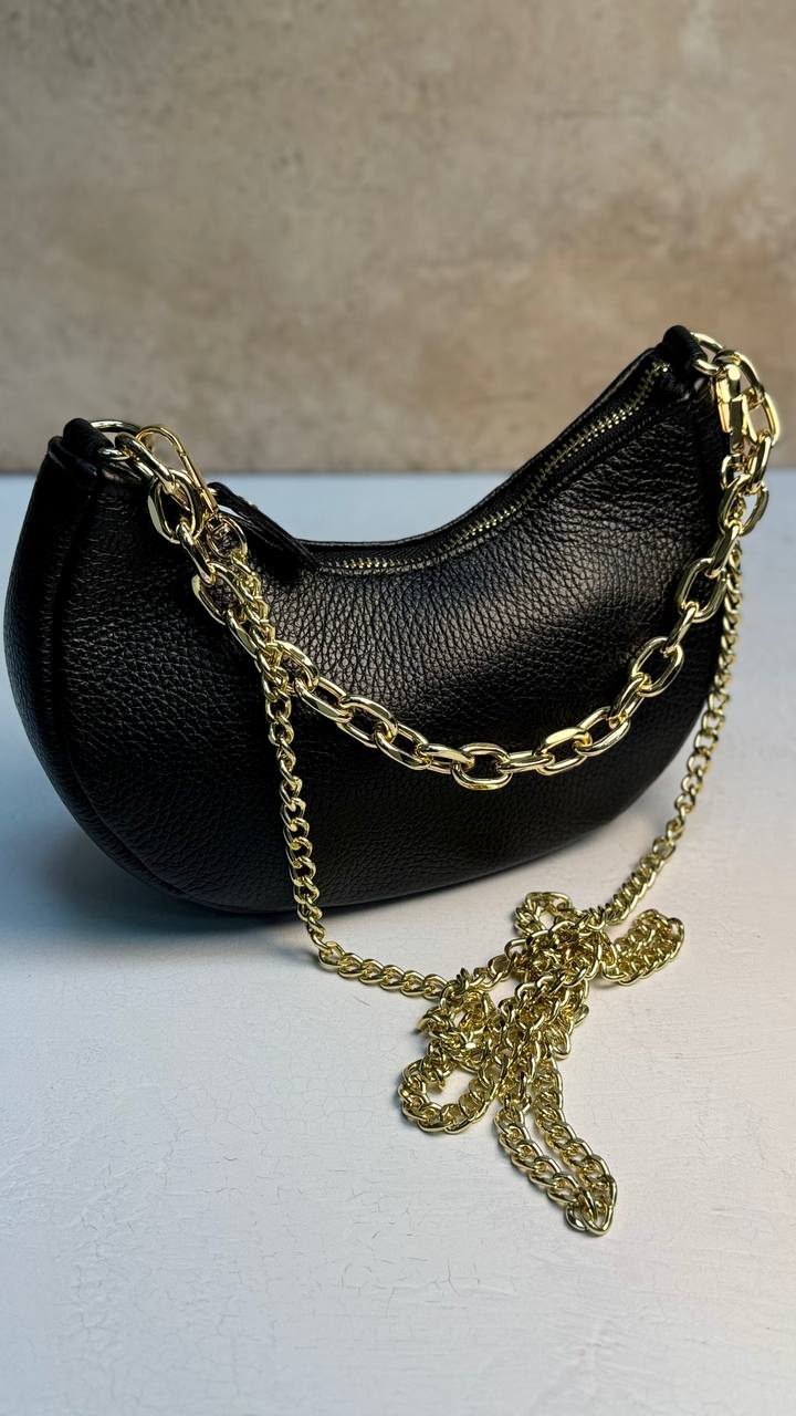 “Graceful Chain” - Genuine Leather Bag