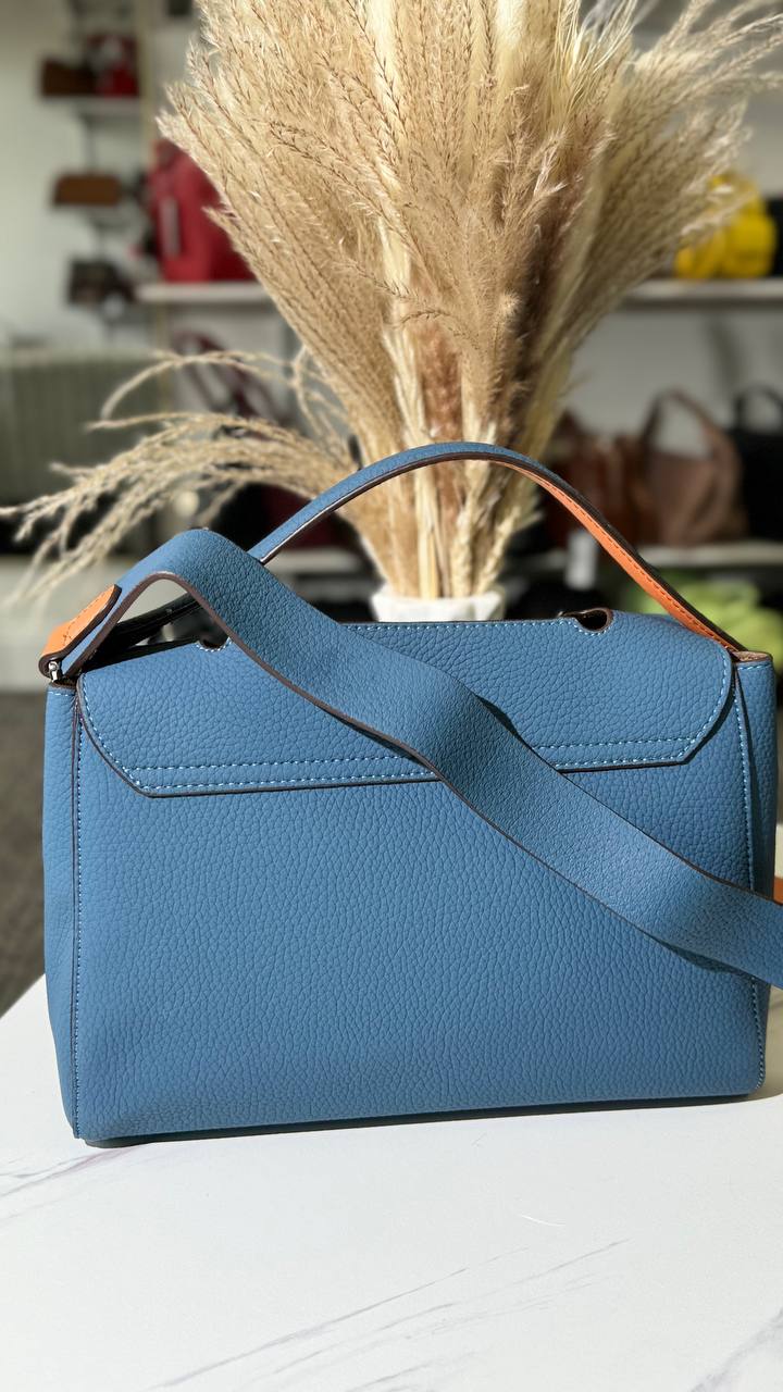 Metropolitan Luxe – Genuine Leather Bag with Two Straps