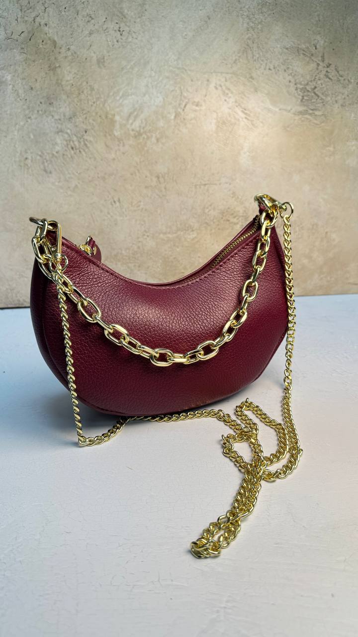 “Graceful Chain” - Genuine Leather Bag