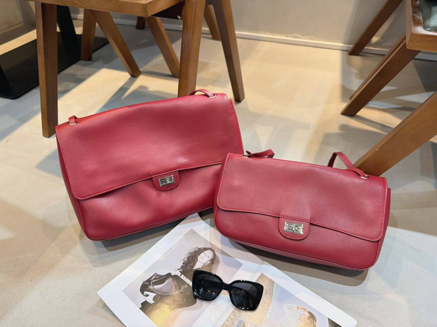 Pre-order. Bellissima Duo — Genuine Leather Shoulder Bag