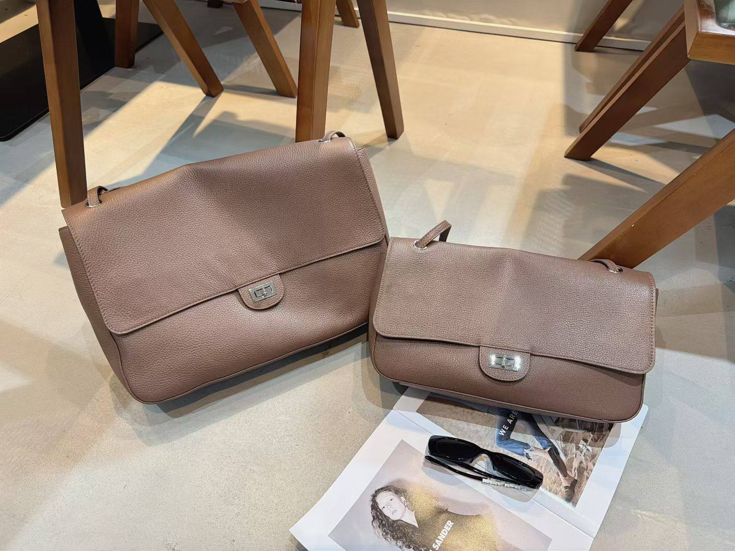 Pre-order. Bellissima Duo — Genuine Leather Shoulder Bag