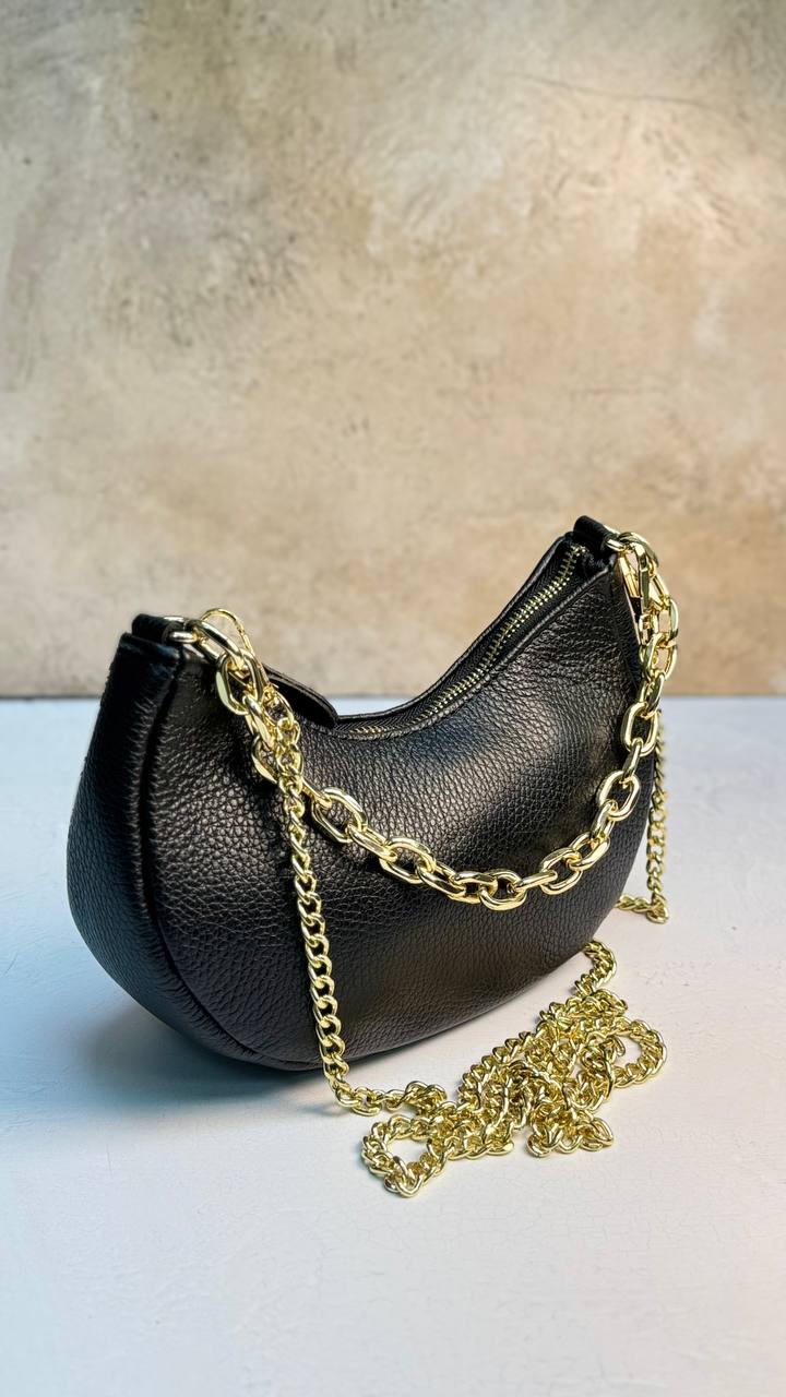 “Graceful Chain” - Genuine Leather Bag