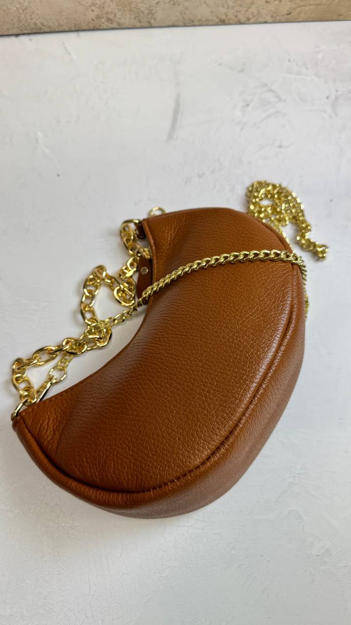 “Graceful Chain” - Genuine Leather Bag