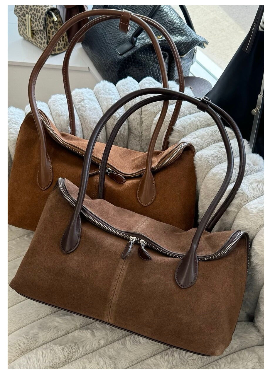Heritage Luxe Suede bag