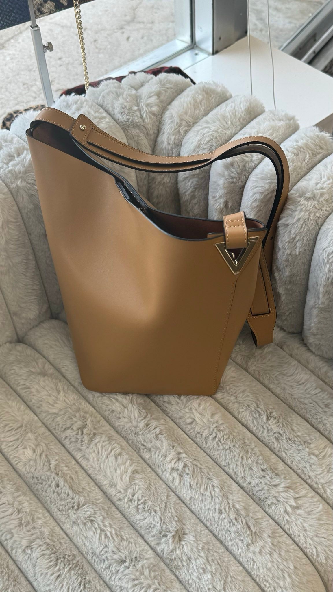 Elegant Genuine Leather Bag Set with Accessories