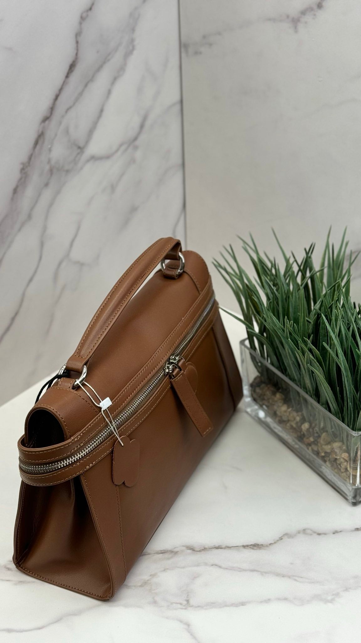 Estelle — Deep Brown Leather Bag